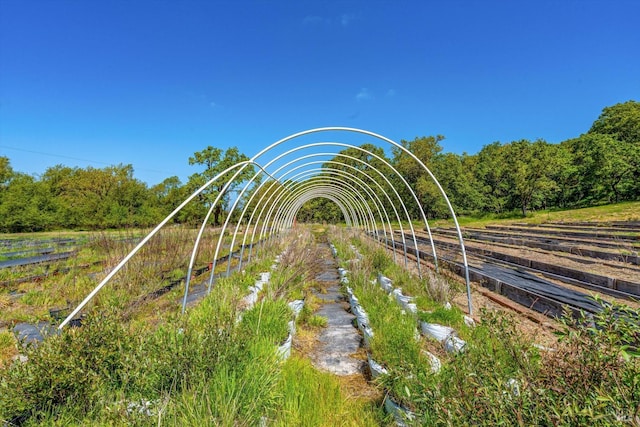 view of property's community with fence