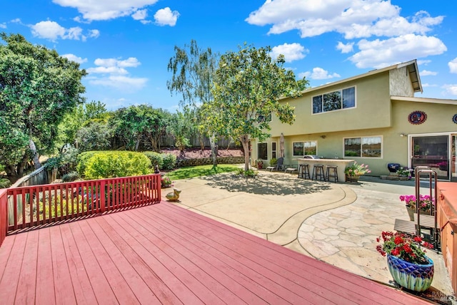 1163 Granada St, Vallejo, CA 94591 - wooden deck featuring a patio