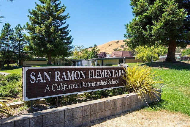 728 Walnut Ct, Novato, CA 94945 - community sign featuring a mountain view and a lawn