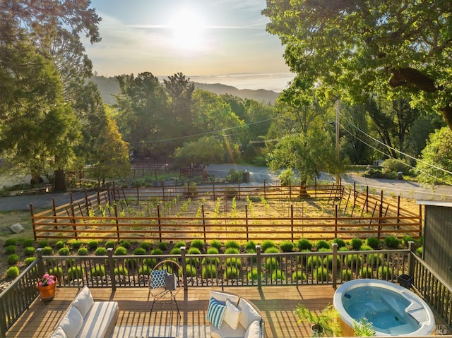 view of home's community featuring a deck