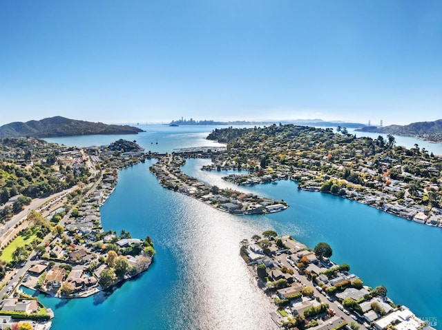 72 Lagoon Rd, Belvedere, CA 94920 - aerial perspective of suburban area featuring a nearby body of water
