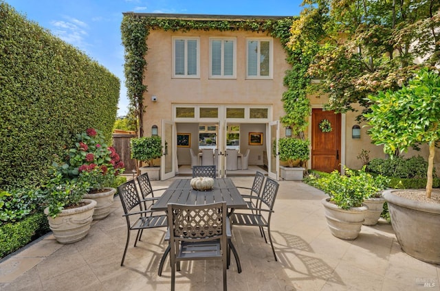 72 Lagoon Rd, Belvedere, CA 94920 - view of patio featuring outdoor dining area