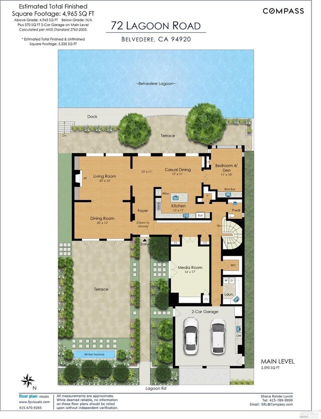 72 Lagoon Rd, Belvedere, CA 94920 - floor plan / room layout