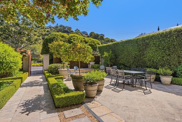 72 Lagoon Rd, Belvedere, CA 94920 - view of patio / terrace featuring outdoor dining space