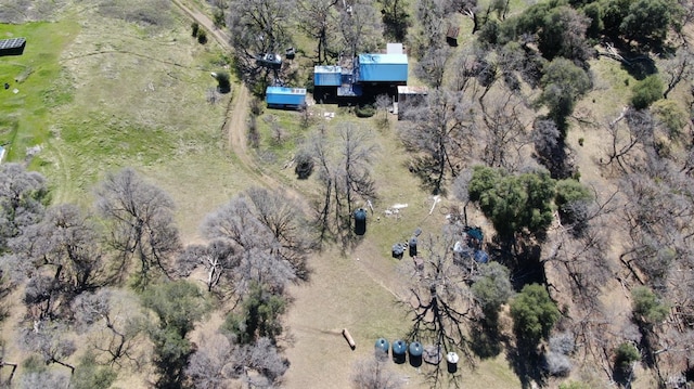 aerial view featuring a rural view
