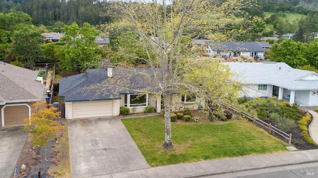 birds eye view of property featuring a residential view