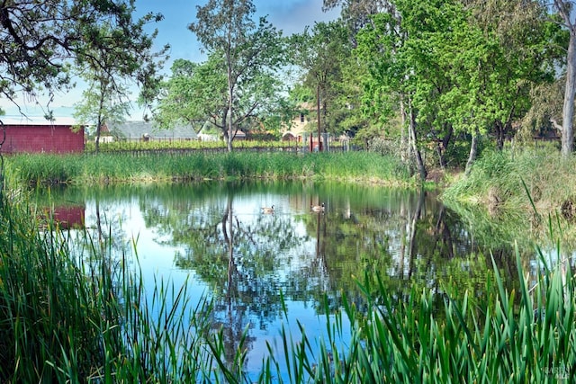 view of water feature