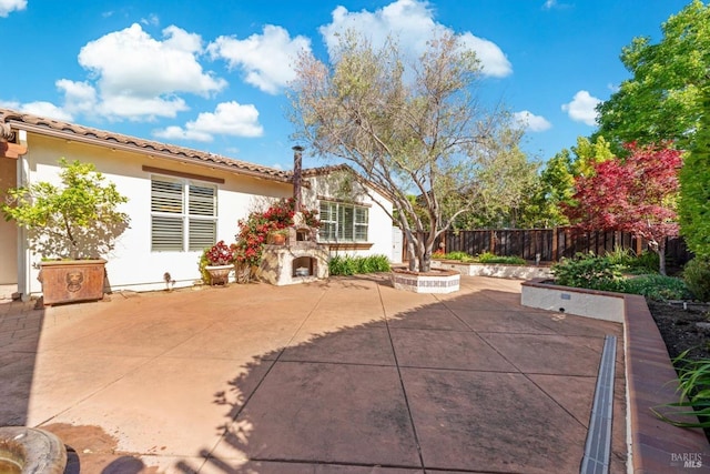 view of patio / terrace with a fenced backyard