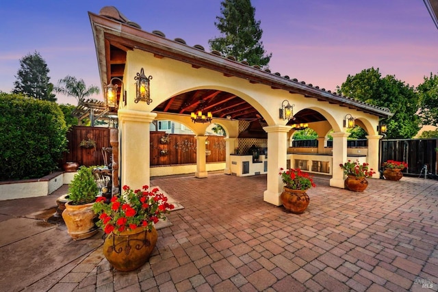 view of patio / terrace with fence