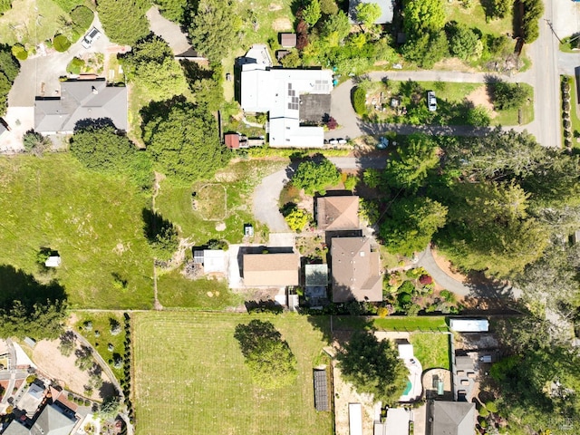 drone / aerial view with a residential view