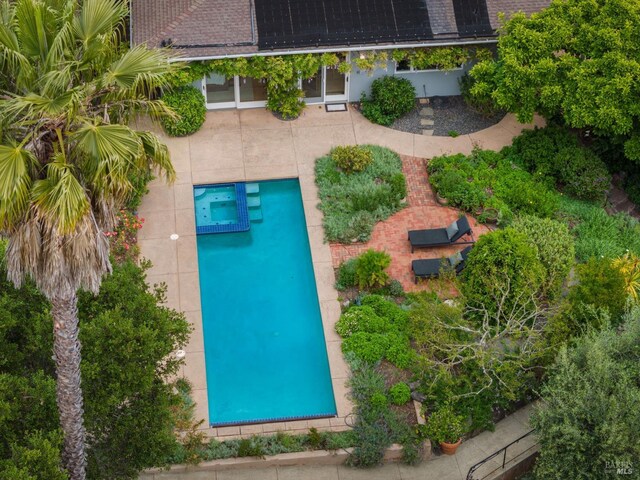 birds eye view of property
