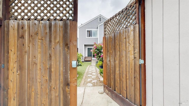 exterior space featuring fence