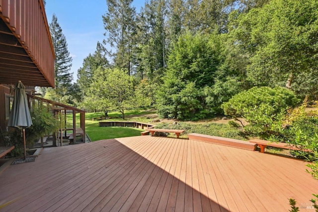 view of wooden terrace