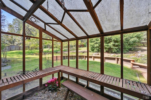 view of sunroom