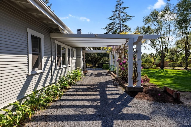 2855 Old Gravenstein Hwy, Sebastopol, CA 95472 - view of patio featuring dirt driveway