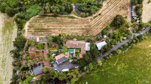 bird's eye view featuring a rural view