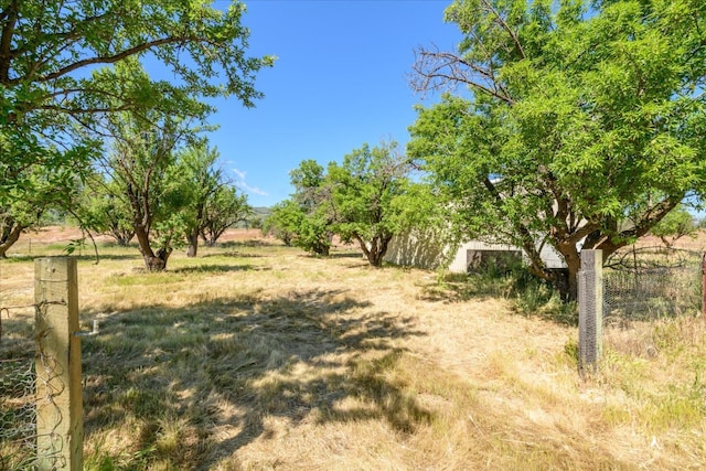 view of yard featuring a rural view