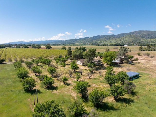 view of mountain feature featuring a rural view