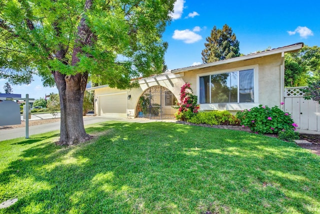 3432 Norwalk Pl, Fairfield, CA 94534 - view of front of property with stucco siding, a garage, concrete driveway, and a gate