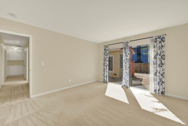 3432 Norwalk Pl, Fairfield, CA 94534 - empty room featuring light carpet, baseboards, and a smoke detector