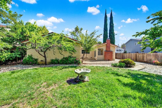 3432 Norwalk Pl, Fairfield, CA 94534 - rear view of house featuring stucco siding and a chimney