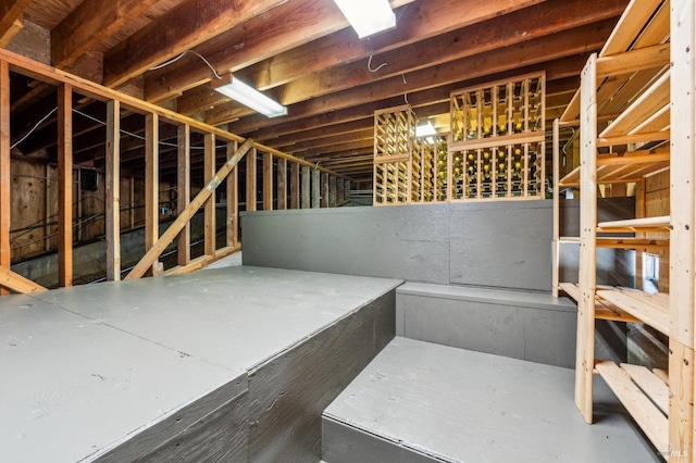 view of basement