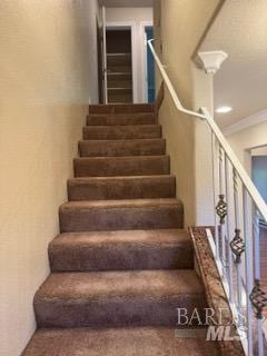 stairs with ornamental molding