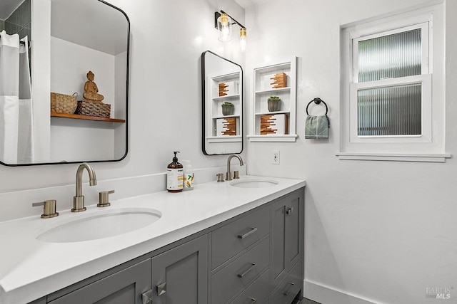 5 Oak Springs Dr, San Anselmo, CA 94960 - full bath featuring double vanity and a sink