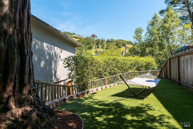 5 Oak Springs Dr, San Anselmo, CA 94960 - view of yard with a fenced backyard