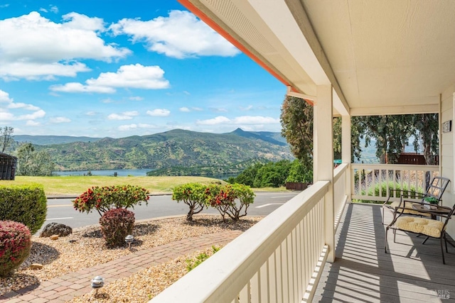 1300 Steele Canyon Rd, Napa, CA 94558 - balcony featuring a water and mountain view