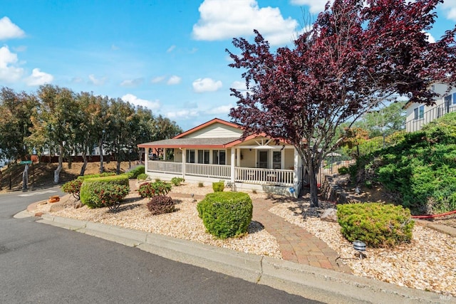 1300 Steele Canyon Rd, Napa, CA 94558 - view of front of house with a porch