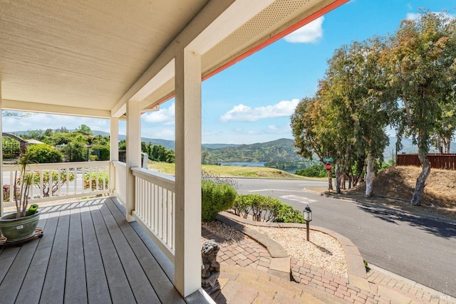 1300 Steele Canyon Rd, Napa, CA 94558 - wooden deck featuring a mountain view