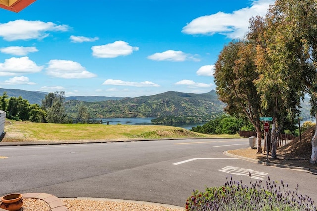 1300 Steele Canyon Rd, Napa, CA 94558 - view of street featuring curbs and a water and mountain view