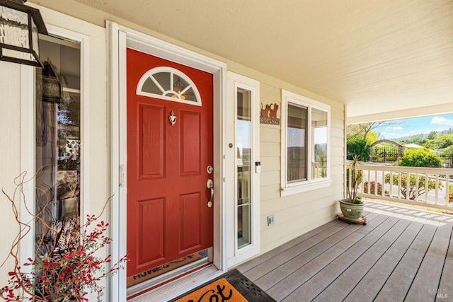 1300 Steele Canyon Rd, Napa, CA 94558 - doorway to property with a porch