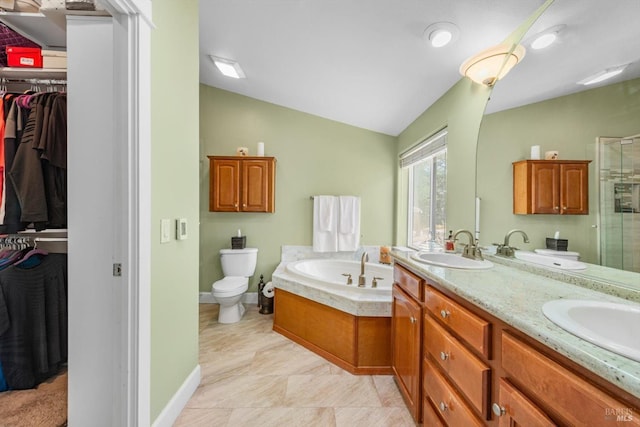 1300 Steele Canyon Rd, Napa, CA 94558 - full bath featuring a sink, a shower stall, and toilet