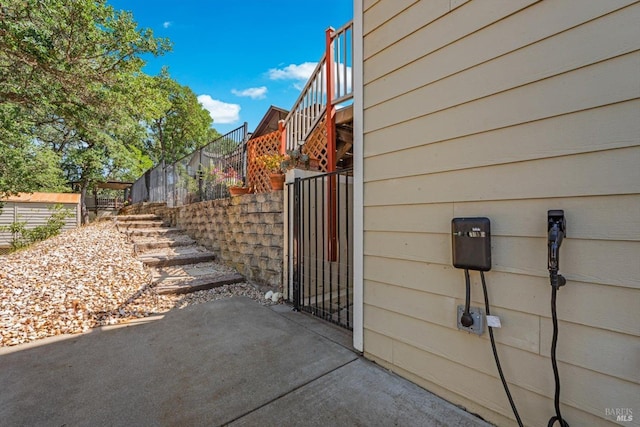 1300 Steele Canyon Rd, Napa, CA 94558 - view of home's exterior featuring fence and stairway