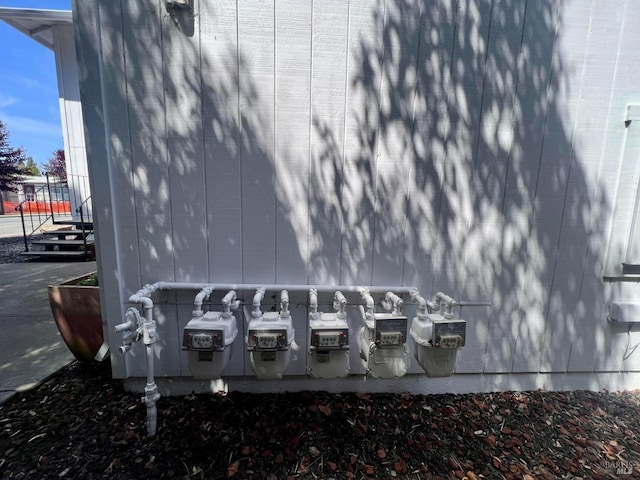 details featuring gas meter