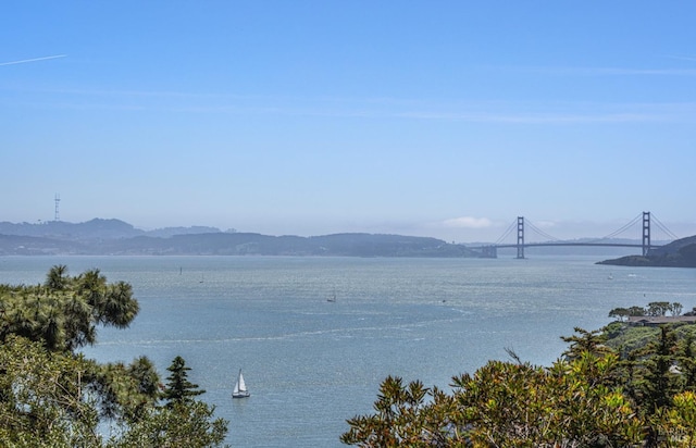 2307 Spanish Trail Rd, Tiburon, CA 94920 - property view of water featuring a mountain view