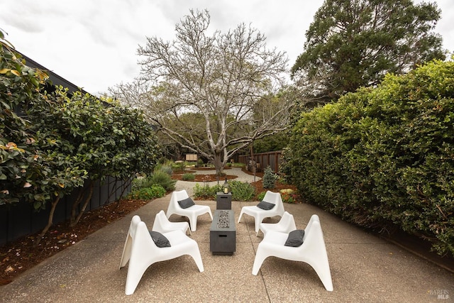 view of patio / terrace with fence