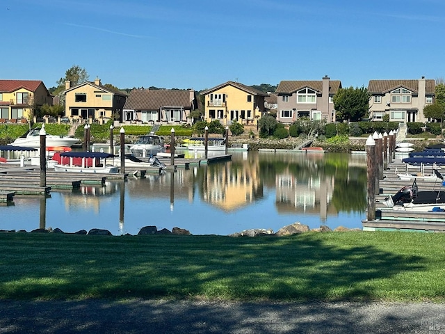 water view with a residential view