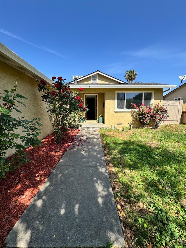 4647 Barbee Way, Sacramento, CA 95823 - doorway to property with stucco siding