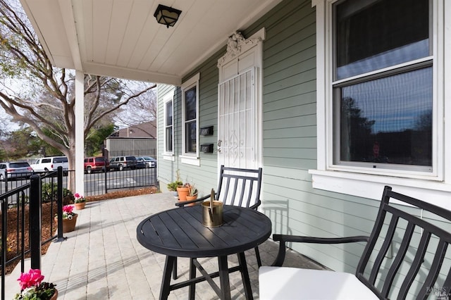 view of patio / terrace featuring covered porch