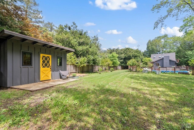 269 Castro St, Lagunitas, CA 94938 - view of yard with a fenced backyard and an outdoor structure