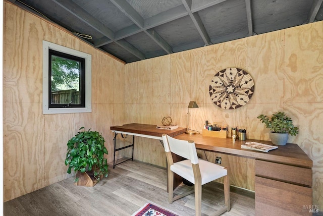 269 Castro St, Lagunitas, CA 94938 - office featuring wooden walls and wood finished floors