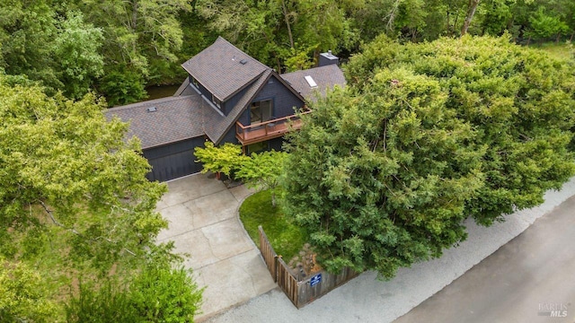 269 Castro St, Lagunitas, CA 94938 - bird's eye view featuring a view of trees