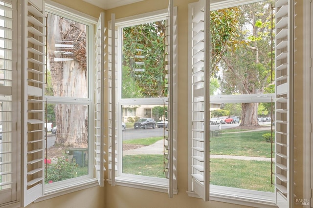 entryway featuring plenty of natural light