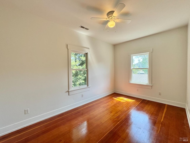 2984 First St, Napa, CA 94558 - spare room featuring plenty of natural light, baseboards, and hardwood / wood-style flooring