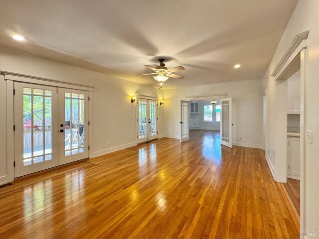 2984 First St, Napa, CA 94558 - unfurnished dining area featuring french doors, wood finished floors, and baseboards
