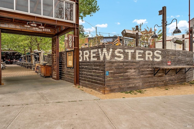 exterior space featuring fence
