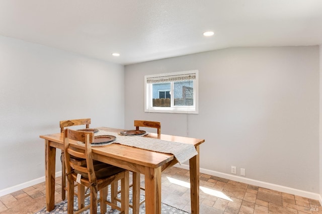 1034 Caldwell Ave, Vallejo, CA 94591 - dining area with baseboards, recessed lighting, and stone finish floor